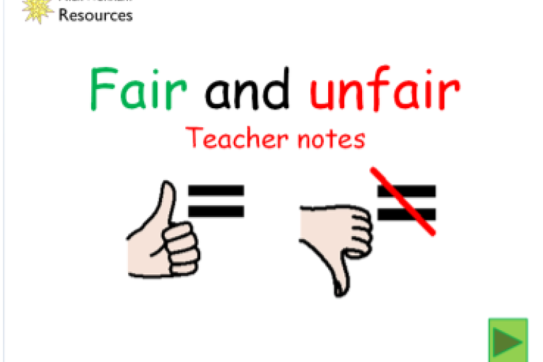 Fair and Unfair Teachers notes