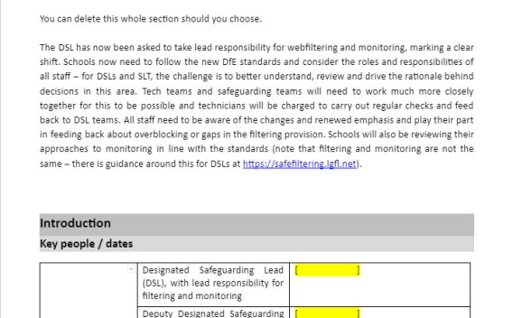 Online Safety Policy template image