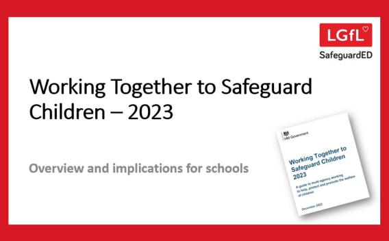 Working Together to Safeguard Children 2023 front cover image