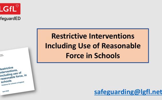 Image of first slide with title and image of updated guidance