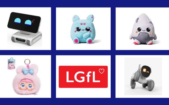 pictures of 5 AI toys