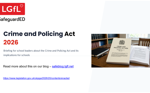 Image of first slide with Crime and Policing Act title
