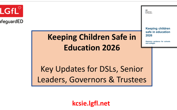 First slide of presentation detailing changes to KCSIE 2026