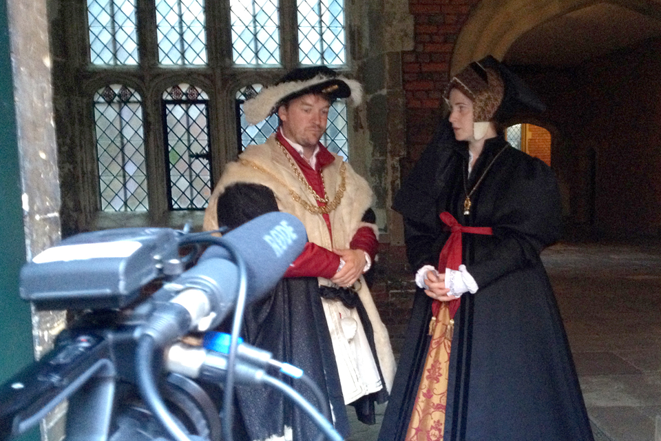 Tudors being filmed