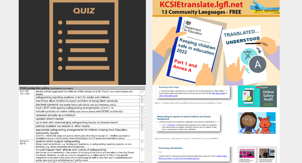 KCSIE Quiz and Translation