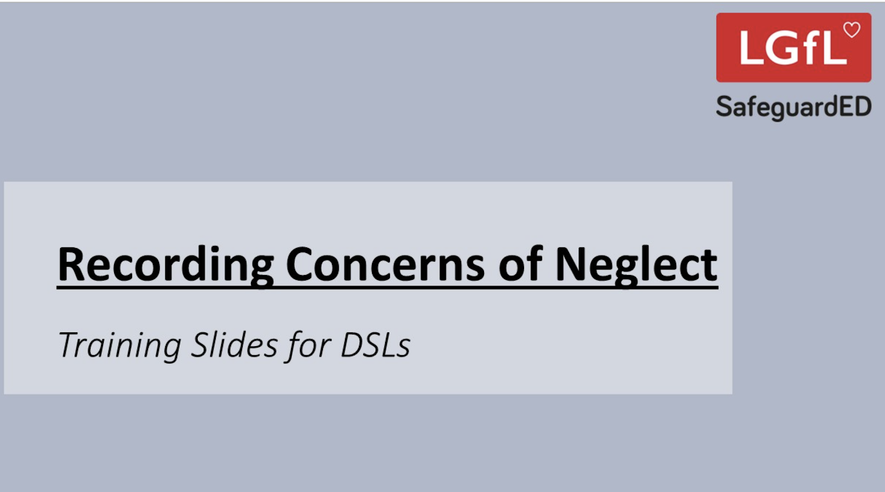 Recording Concerns of Neglect Training Slides for DSLs