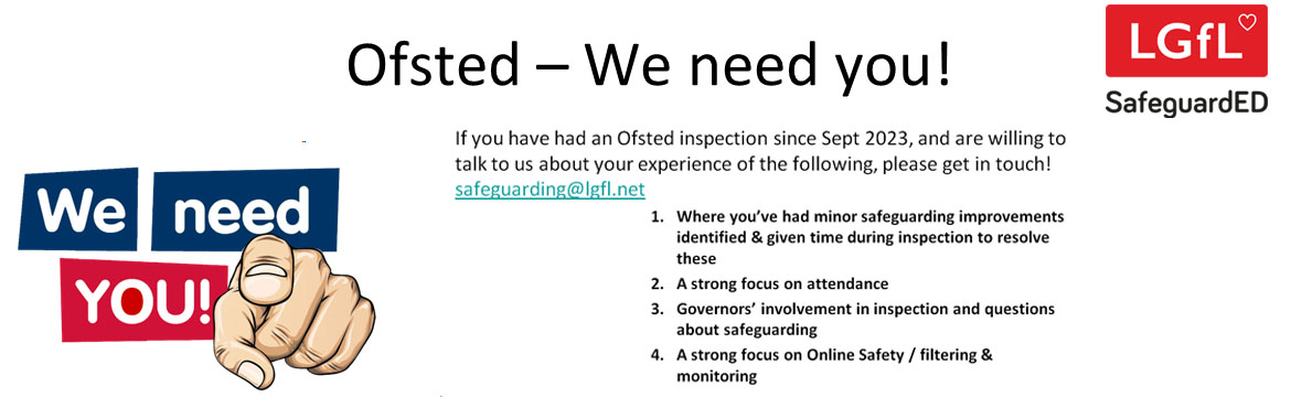 ofsted - we need you!