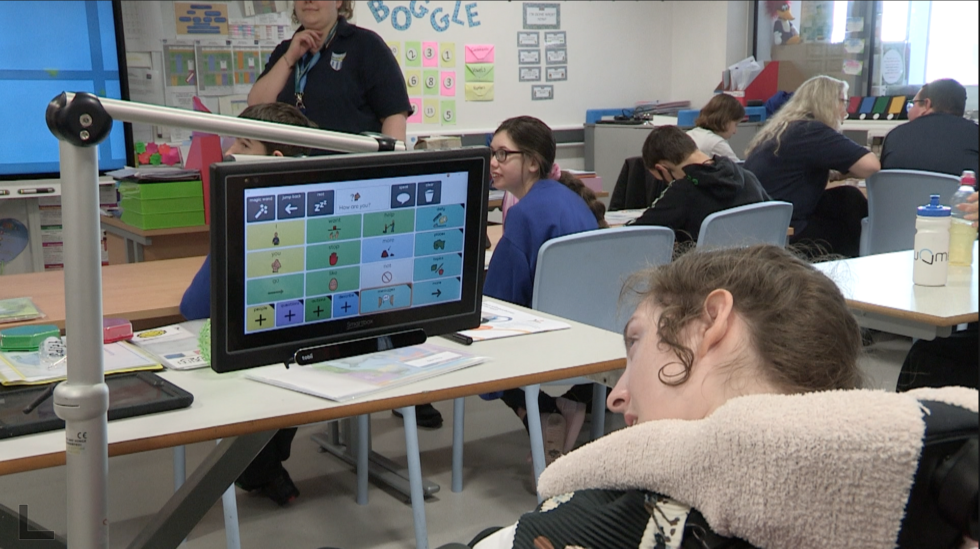 SEND student using edtech to communicate