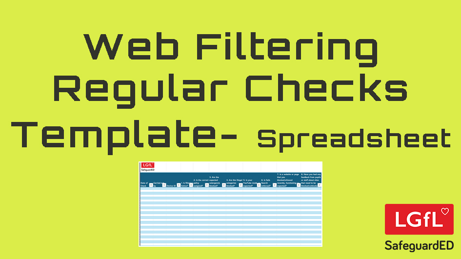 Screenshot of filtering checks form