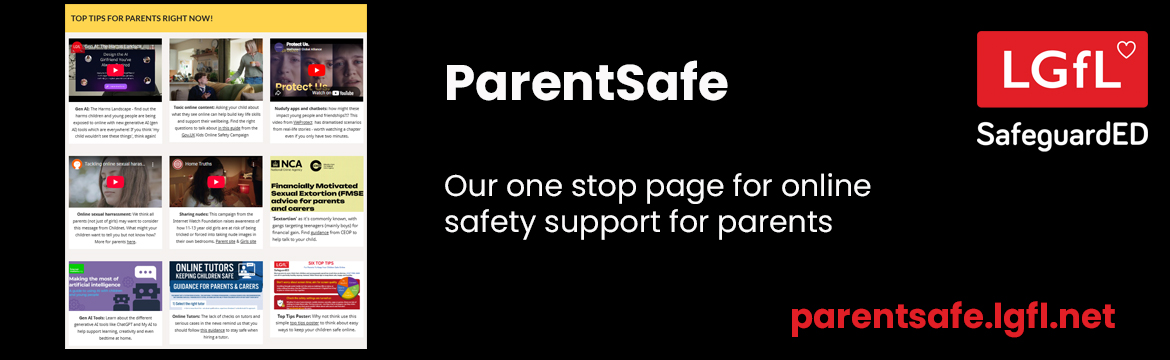 ParentSafe our one stop page for online safety support for parents